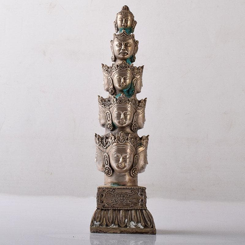 仏教美術　古銅青銅　十一面観音菩薩像　仏像　置物　C　7798