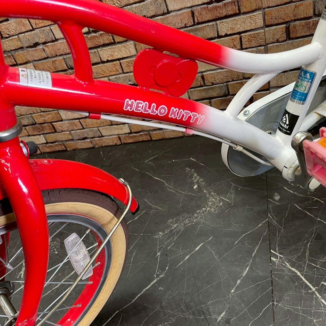 【103】子供用自転車 子供車 HELLO KITTY レッドホワイト