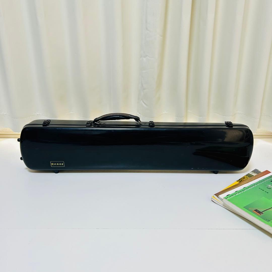 【付属品大多数】高級 二胡 本革 蛇革 中国 民族楽器 紅木 ハードケース付き