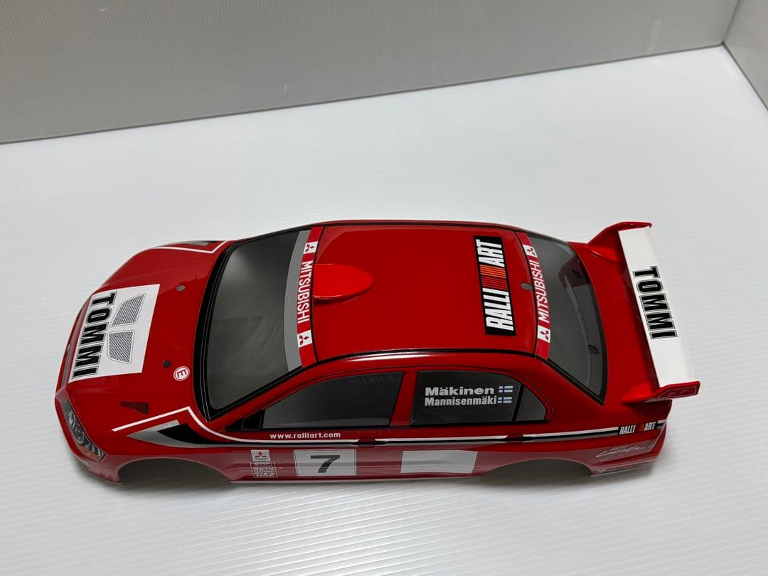 タミヤ 1/10 三菱ランサーエボリューションVII WRCボディ