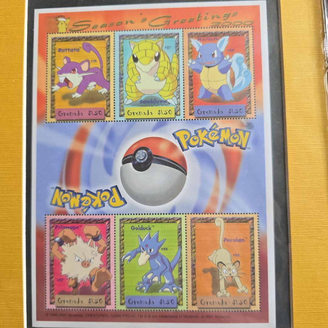 【正規品】ポケモン 海外切手シート 5種 バラ売り可