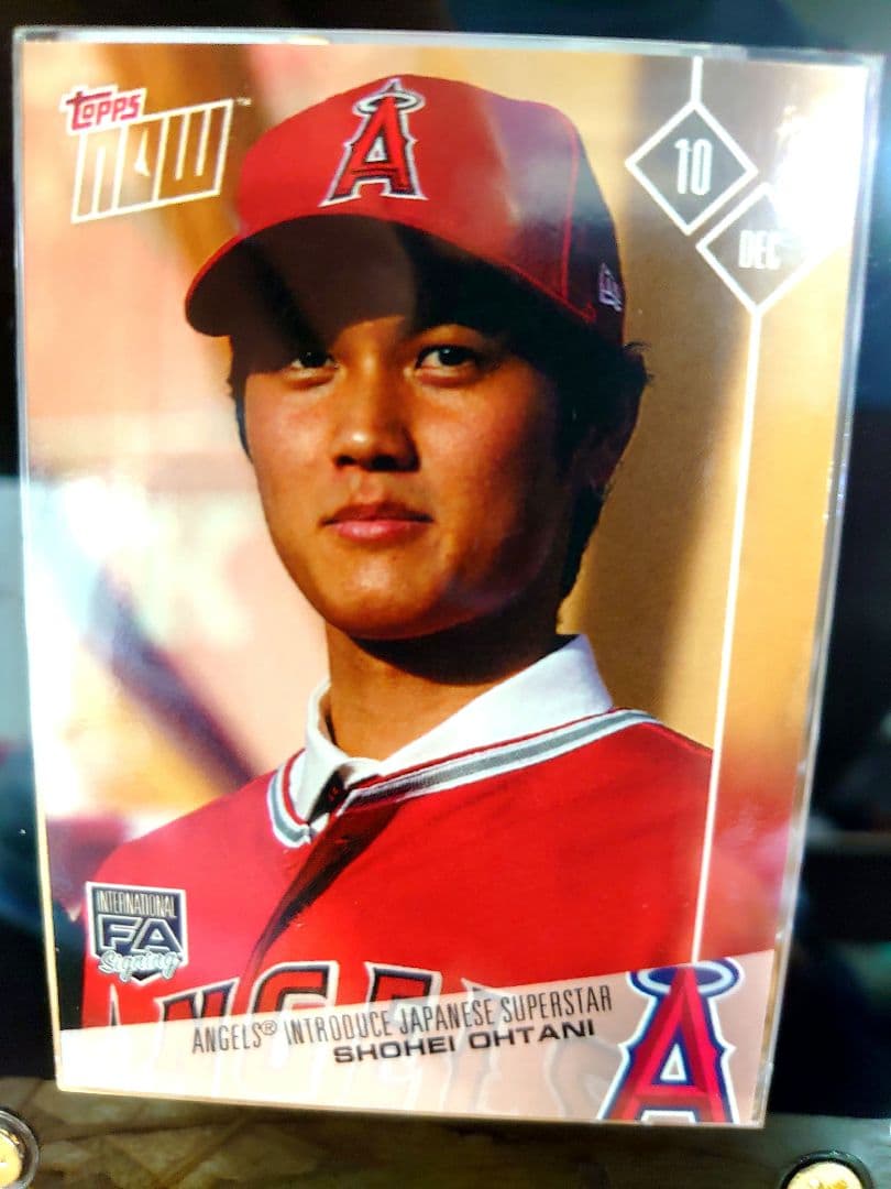 大谷翔平&トラウト topps now MVP award special