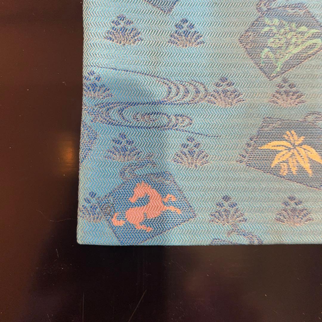 茶道用古帛紗 青地