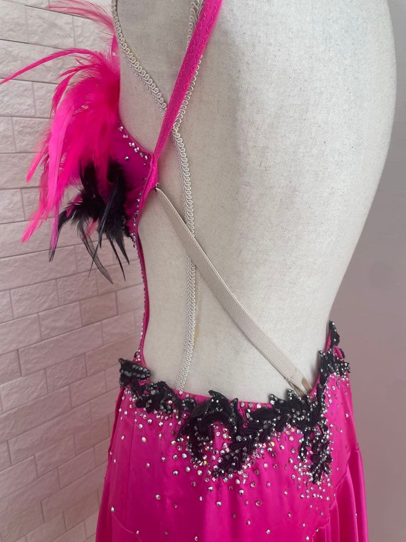 社交ダンス【TAKADANCE】ラテンドレス　タカダンドレス　ピンク