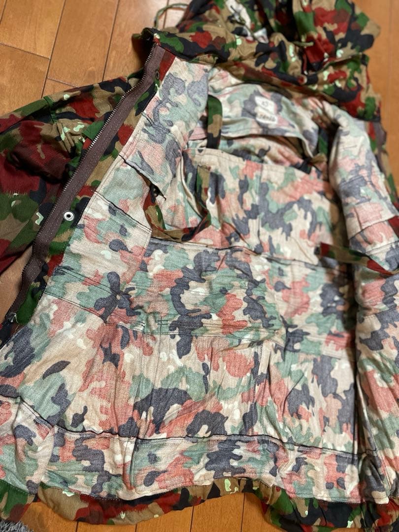 実物　スイス軍　ミリタリー ジャケット　パンツ　上下セット　サバゲー