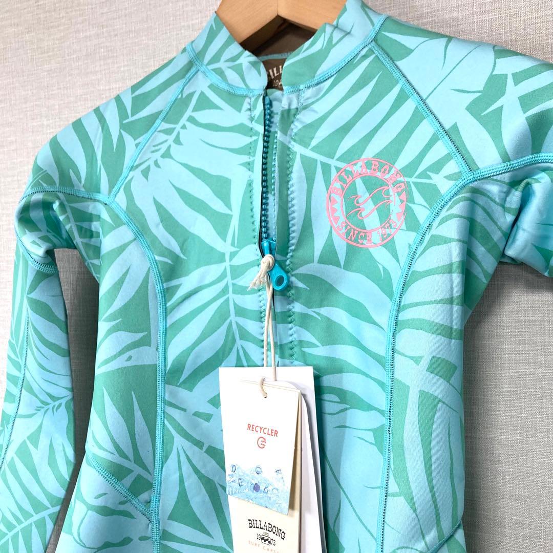 新 BILLABONG レディース 長袖タッパー フロントジップ ウェットスーツ