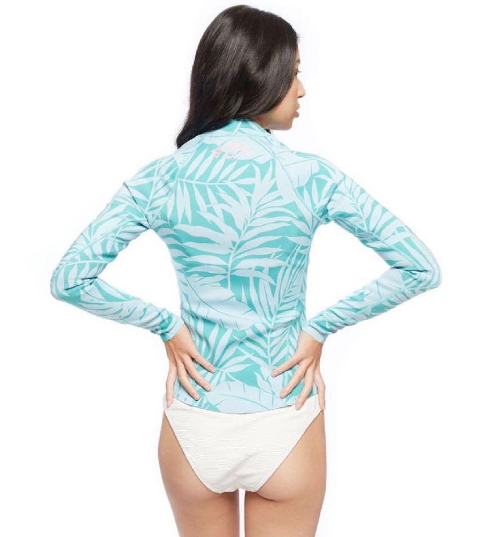新 BILLABONG レディース 長袖タッパー フロントジップ ウェットスーツ