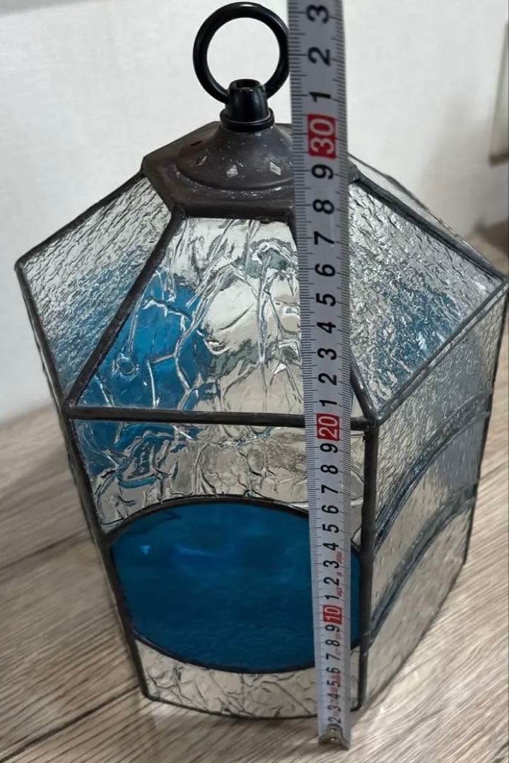 【レア】昭和　和柄　骨董　レトロ　ステンドグラス　インテリアディスプレイ　窓辺