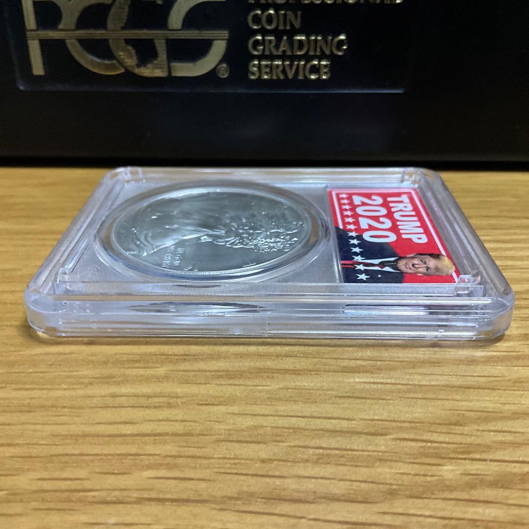 【新品】イーグル銀貨 Eagleトランプ大統領 2020 PCGS MS70