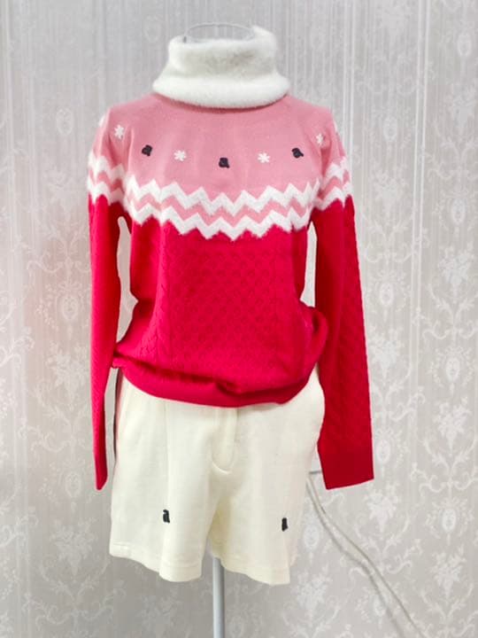 archivio ゴルフウェア レディース　セーター　トップス　ピンク　可愛い