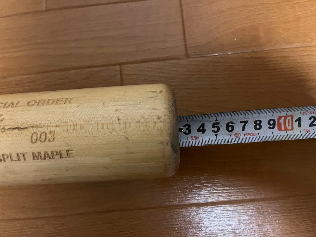 ヤナセ　硬式　オーダー　木製バット　メイプル　　82cm 短め　太め　bfj