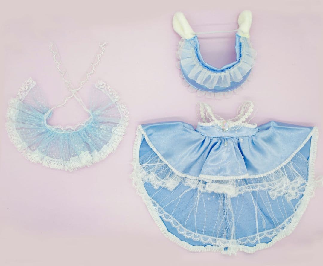 ぬいぐるみ服　20cm　新品　現品着せ替え　ドレス　ワンピース　宮廷　豪華