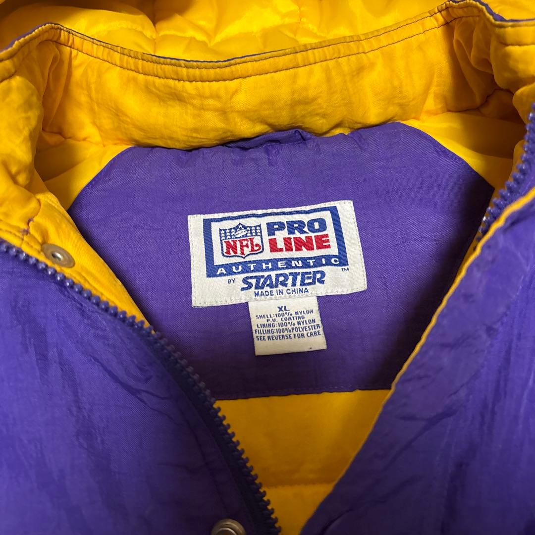 90's スターターSTARTER NFL 中綿スタジアム　バイキングス　XL