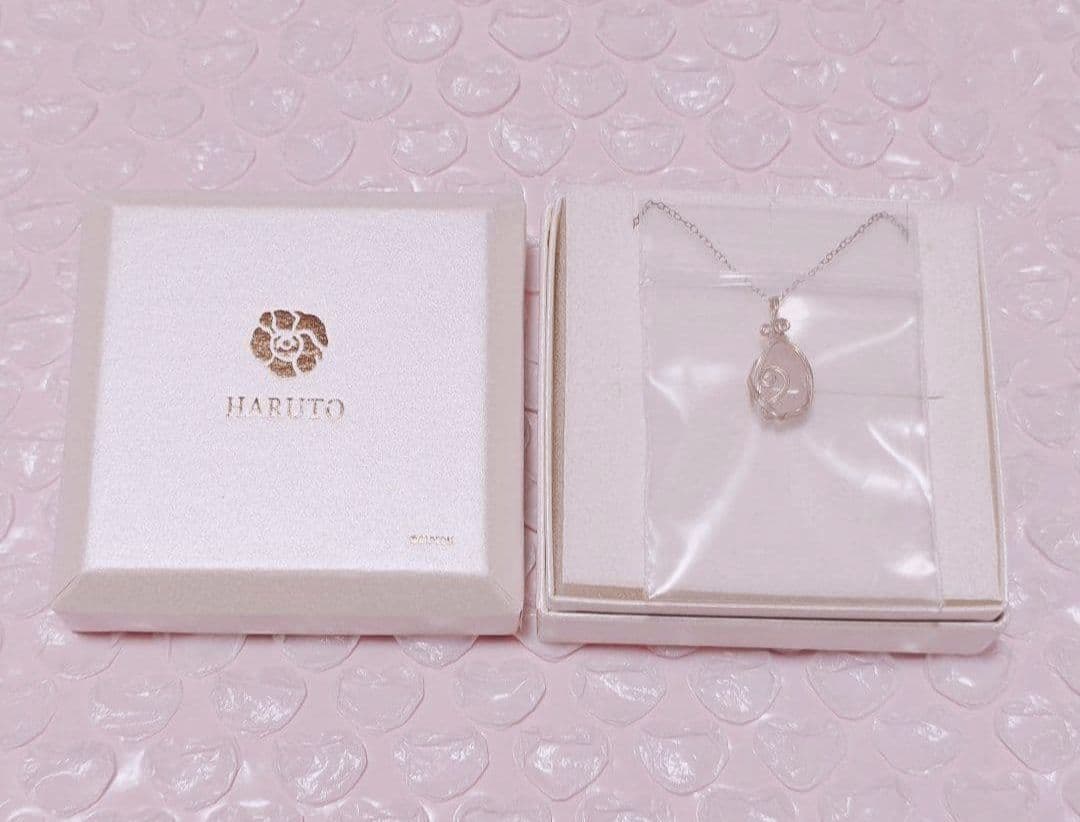 囚われのパルマ ハルト 鉱石のペンダント ネックレス ローズクォーツ 美品