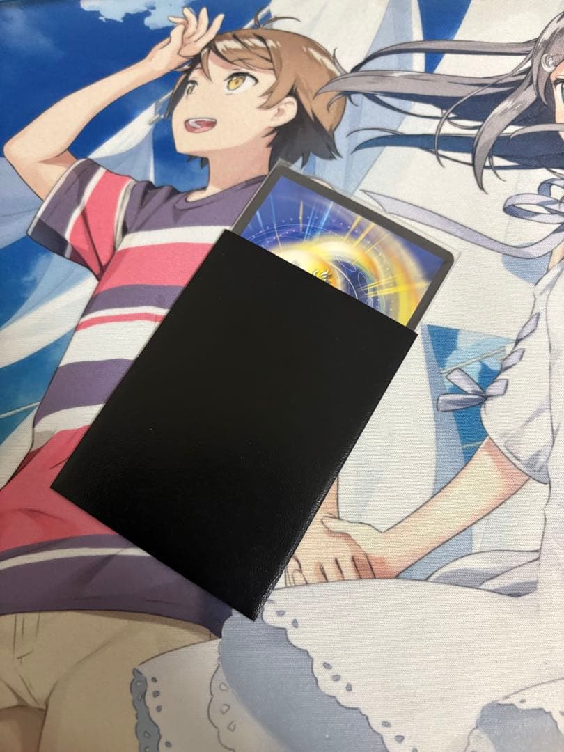 デュエマデッキまとめ売り5種スリーブ付き　引退品　青魔道具、黒緑アビス等