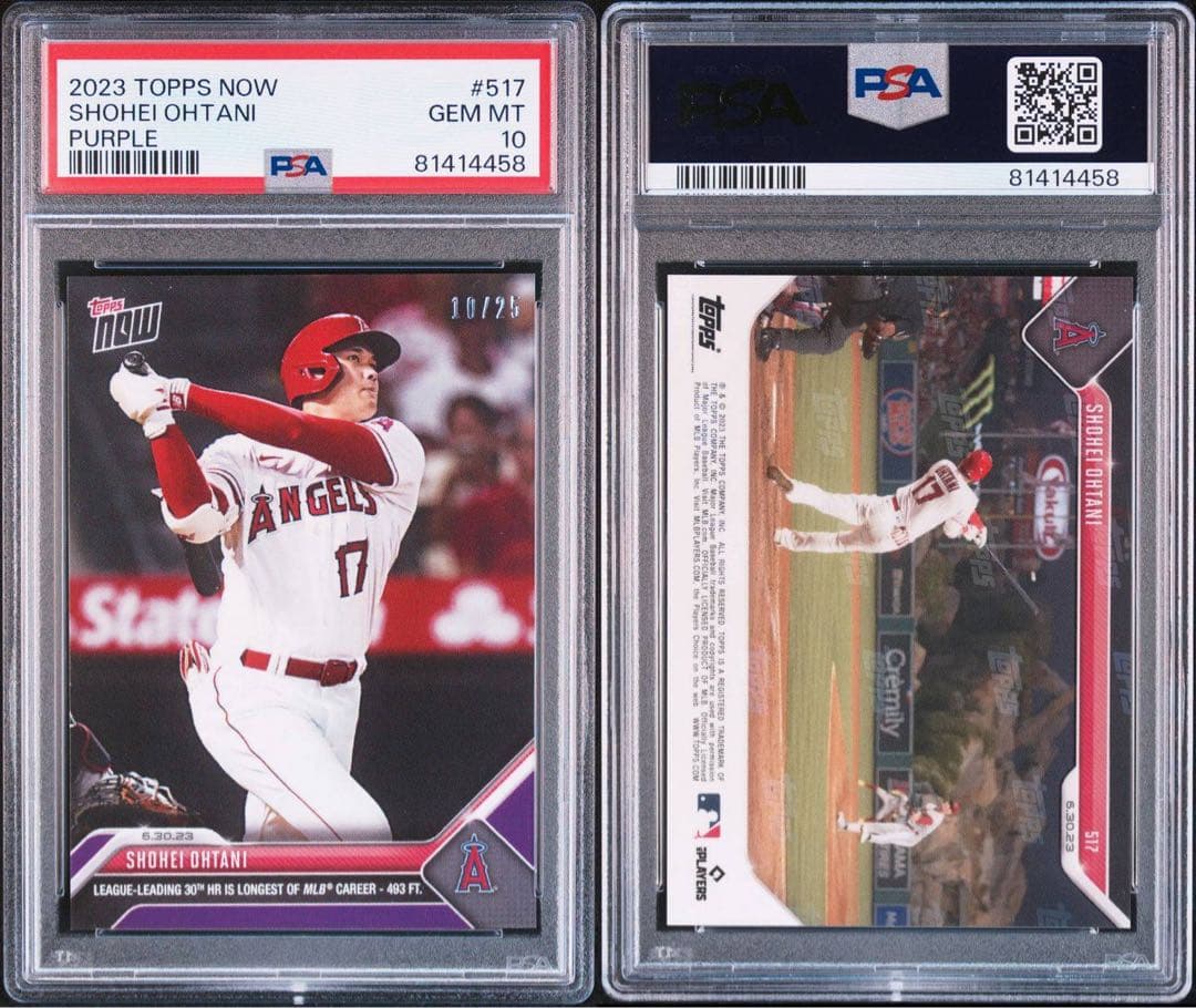 【25枚限定】PSA10大谷翔平選手 2023 TOPPS NOW #517