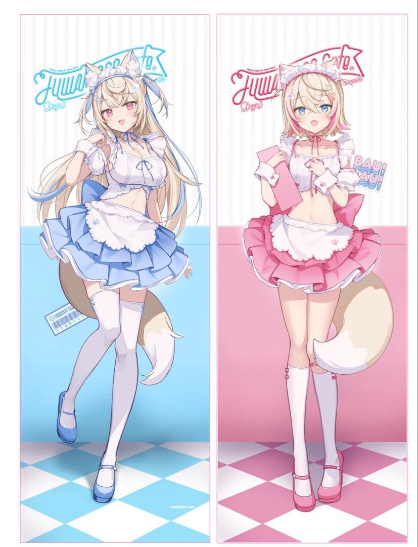 フワモコ　C105 ホロライブ イコモチ 等身大タペストリー　2点セット