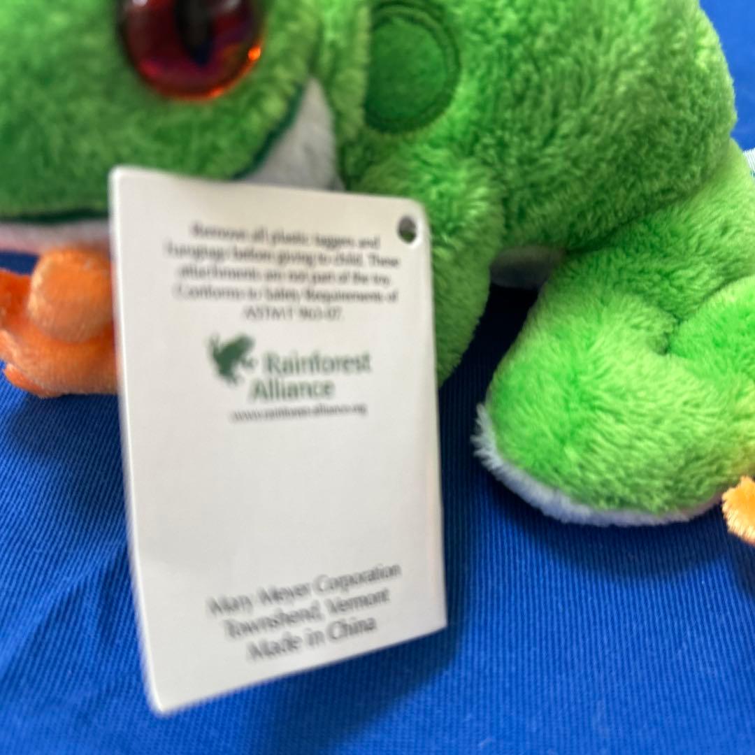 非売品レアRainforest Alliance 新品カエルのぬいぐるみ