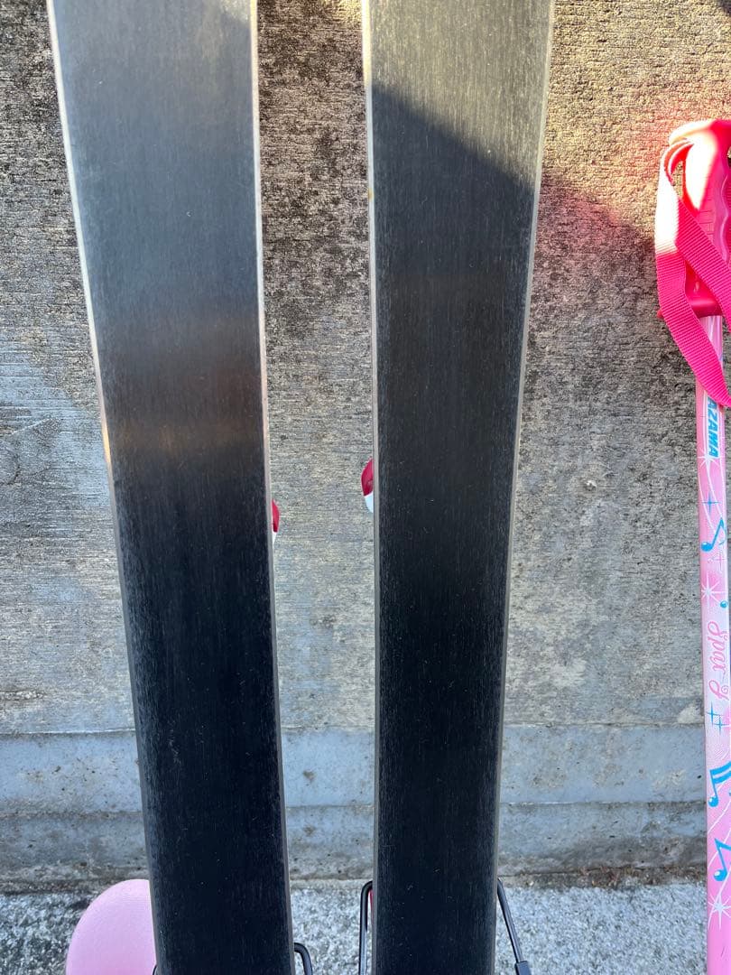 スキー板セット　板106cm ブーツ23cm ストック　80cm