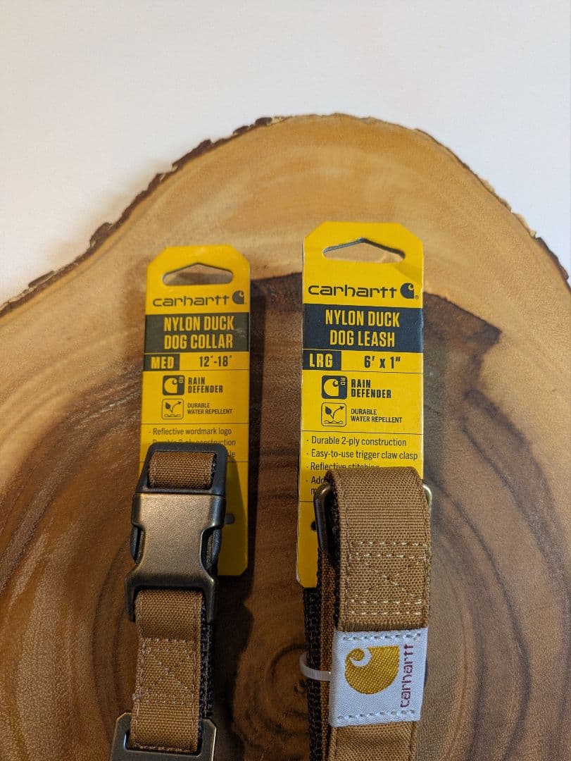 【NEW】Carhartt カーハート リード【L】＆首輪【M】ブラウン 中型犬