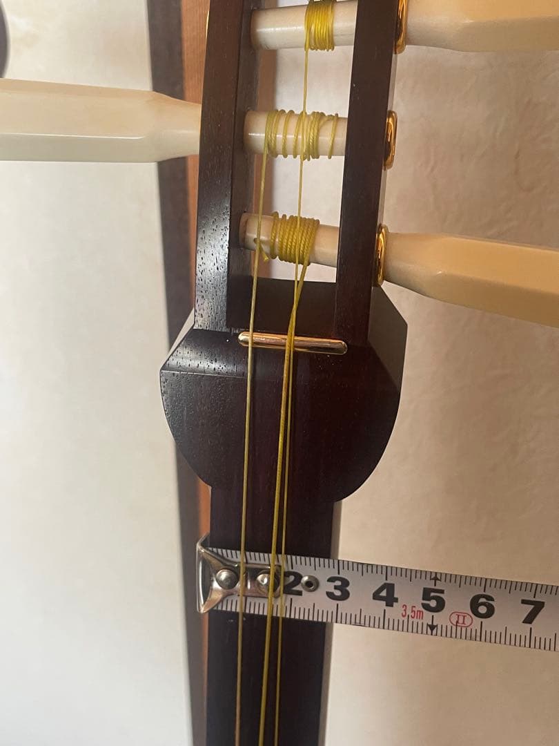 三味線　紫檀 糸巻 撥 天然素材