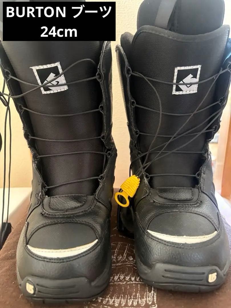 BURTON ブラックスノーボードブーツ 24cm