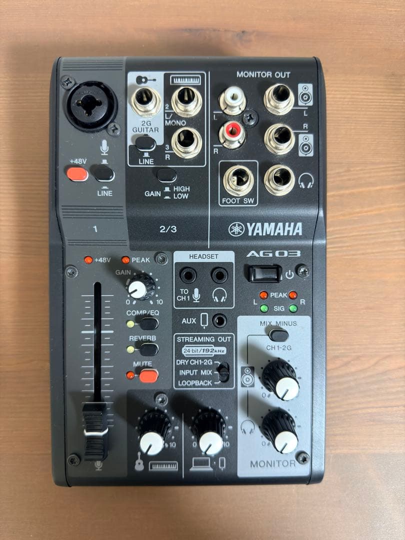 YAMAHA AG03 MK2 オーディオインターフェイス