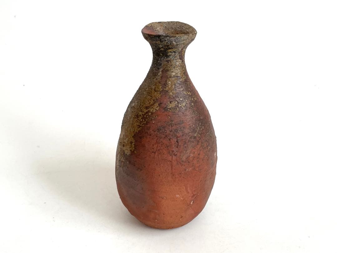 陶芸家　作家物　辻村塊　焼締徳利　酒器　共箱　辻村史朗