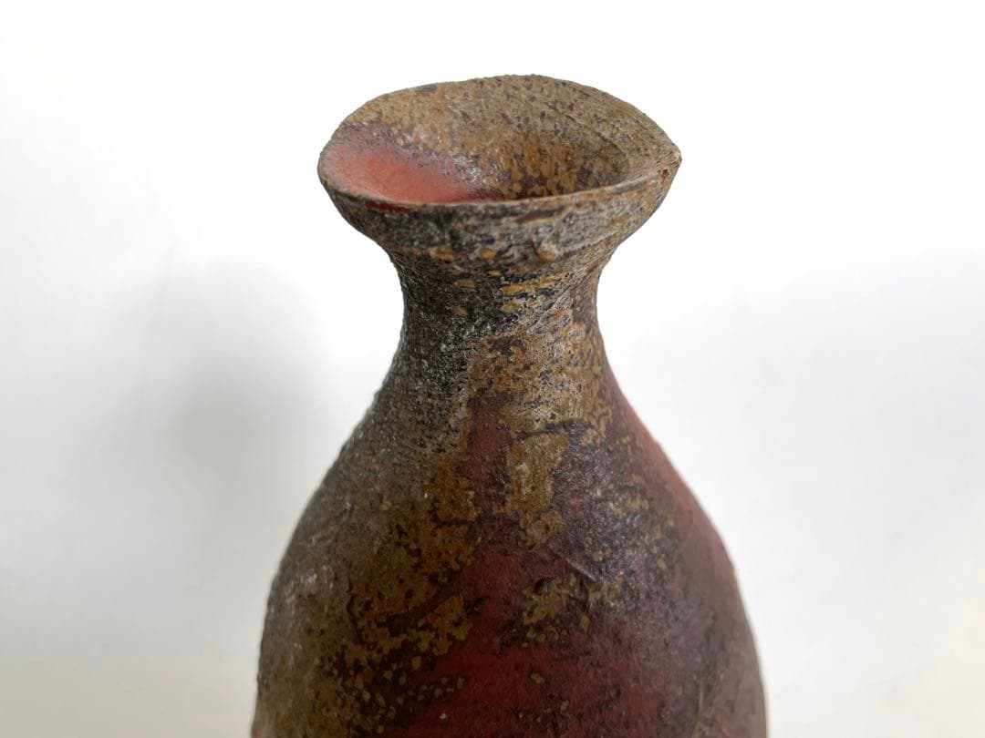 陶芸家　作家物　辻村塊　焼締徳利　酒器　共箱　辻村史朗