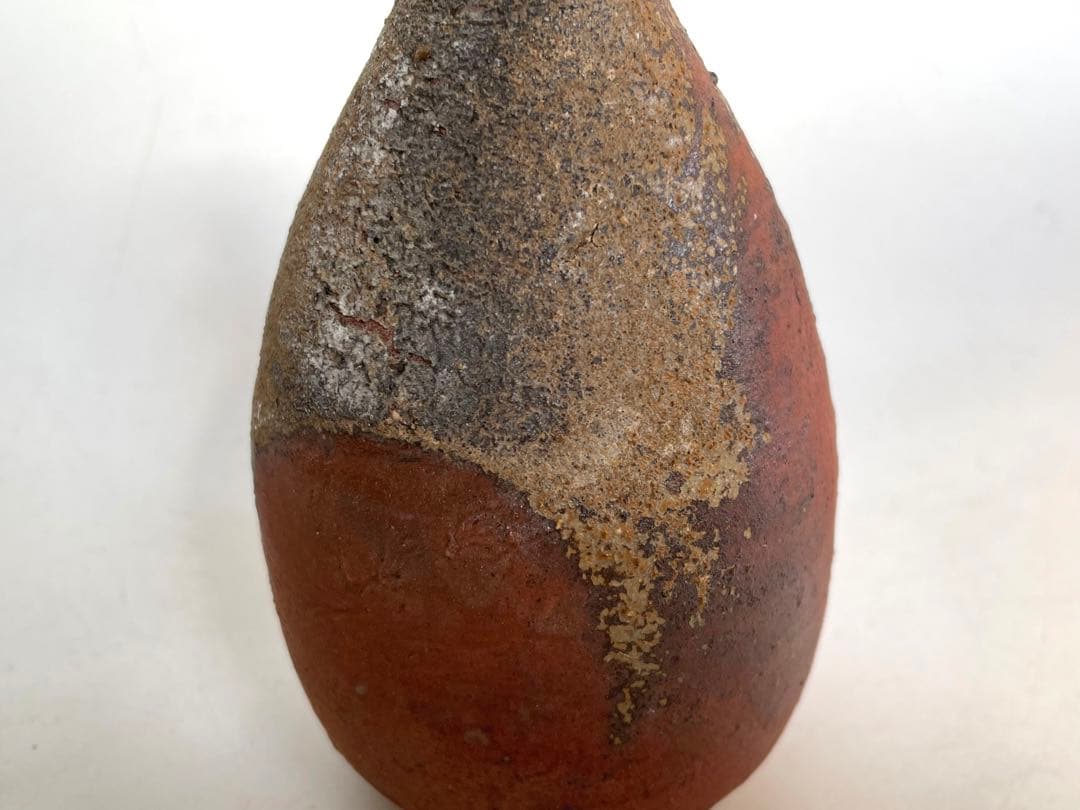 陶芸家　作家物　辻村塊　焼締徳利　酒器　共箱　辻村史朗