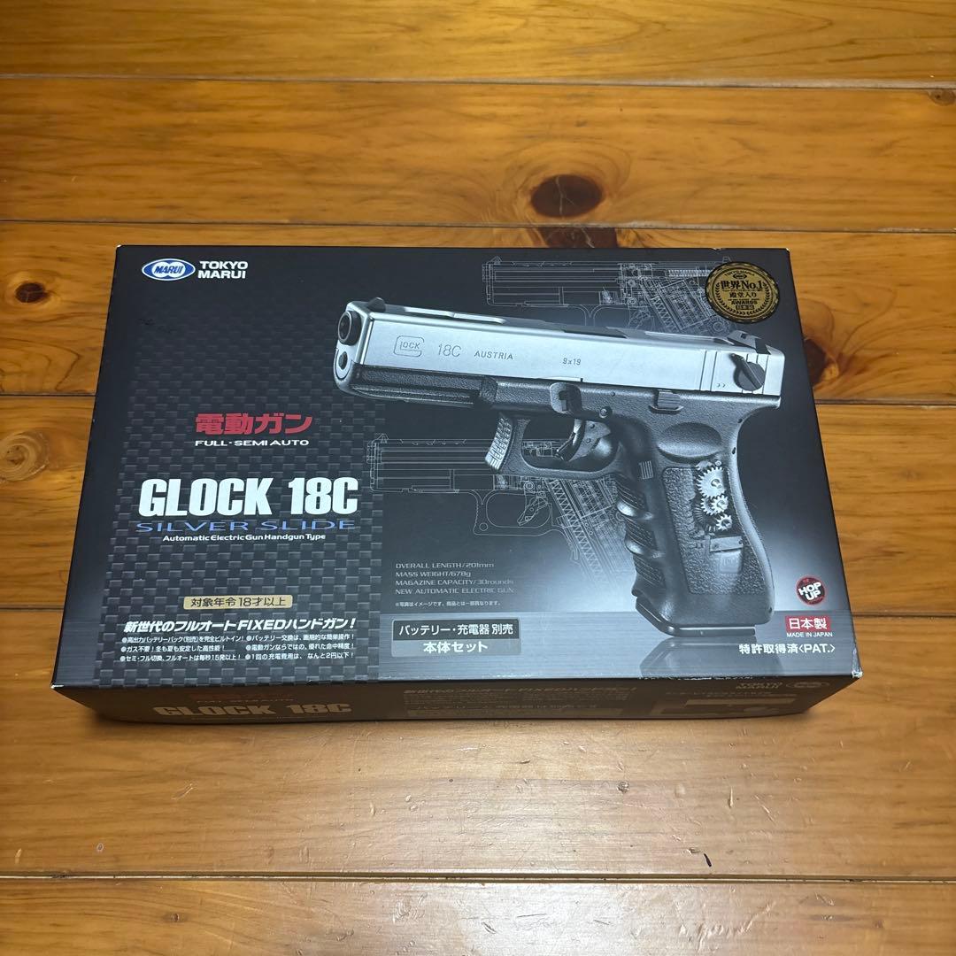 東京マルイグロック18c電動ハンドガン　レール、リポコネクター付き