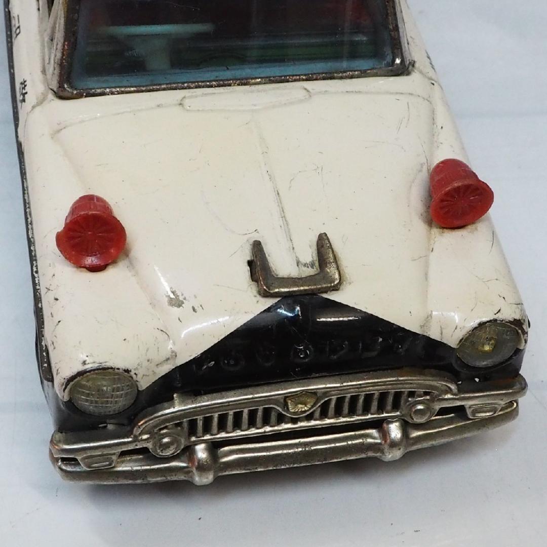 萬代屋【トヨペット クラウン1900DXパトカー改造有】ブリキtin car箱無