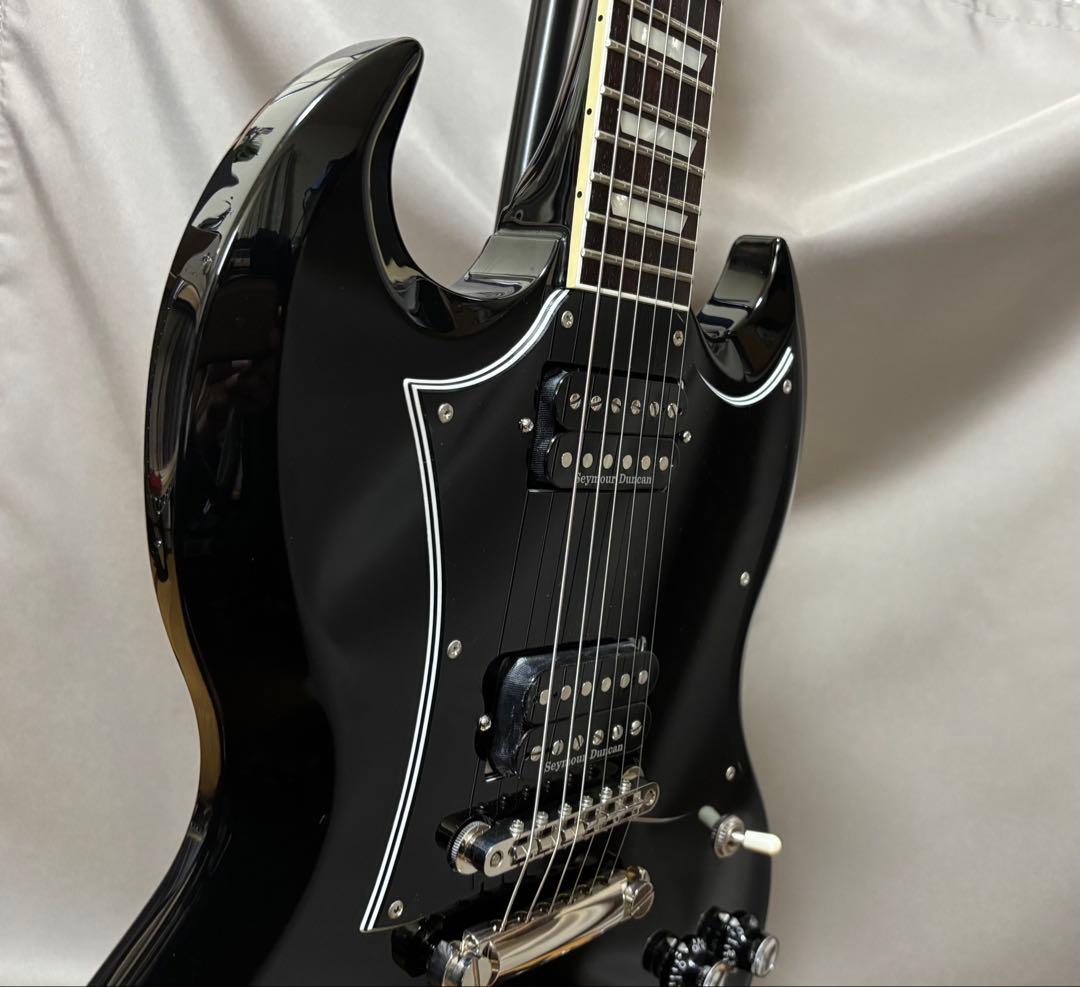 富士弦 Coolz SG エレキギター ブラック セイモアダンカン等搭載