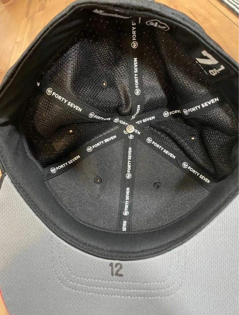 千葉ロッテ復刻2005誠ユニフォーム キャップ #12 石川歩 直筆サイン入