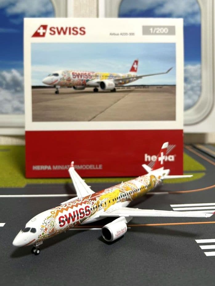SWISS A220-300 特別塗装機 1/200　ヘルパ