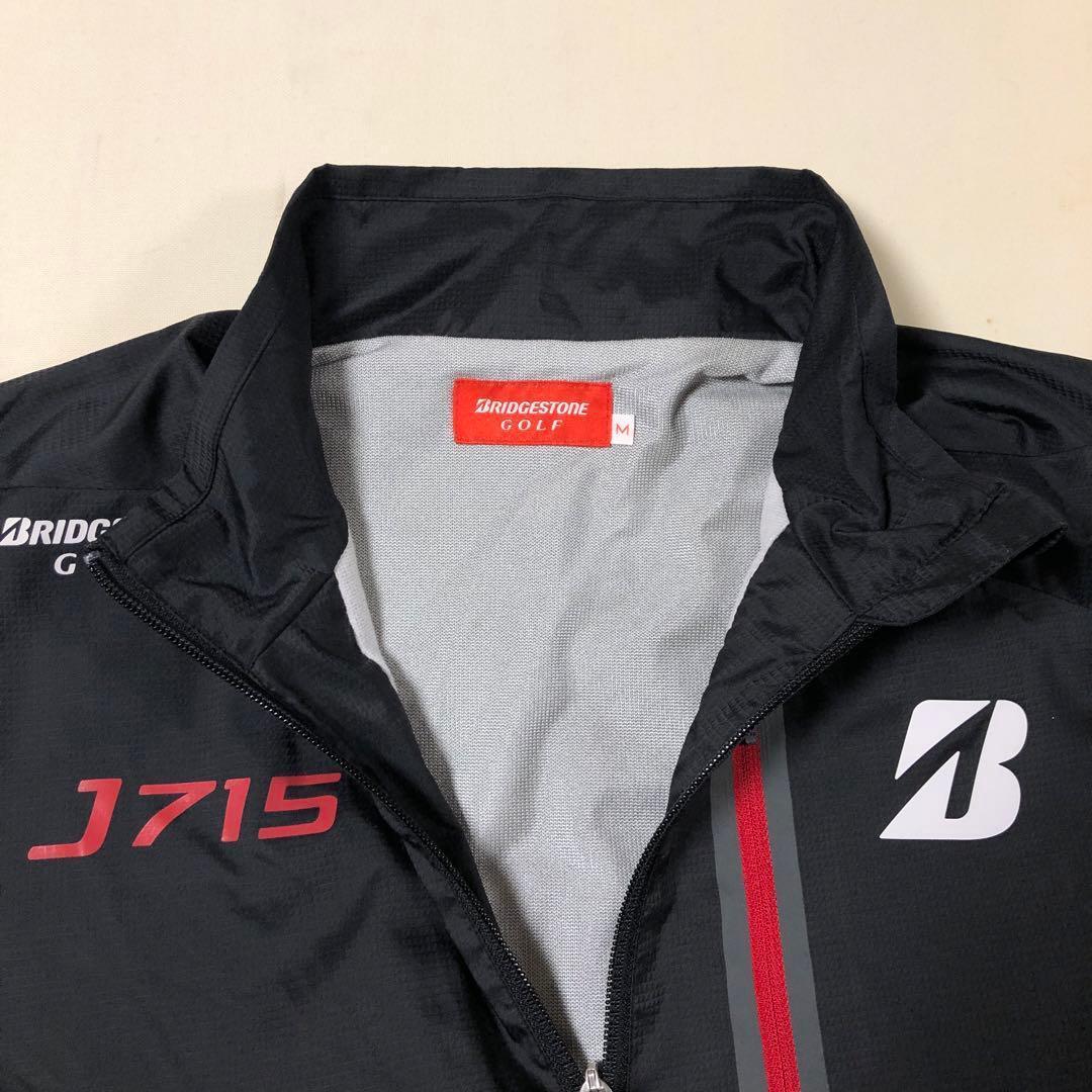 ブリヂストン ゴルフ★2way 撥水 ジップアップ ジャケット 蓄熱レッド M