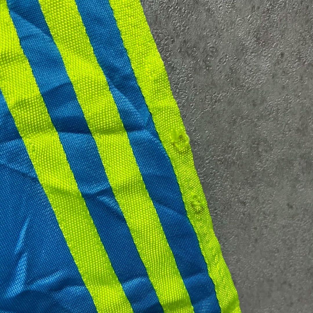 adidas アディダス　蛍光ライン　トラックジャケット ビッグトレフォイルロゴ