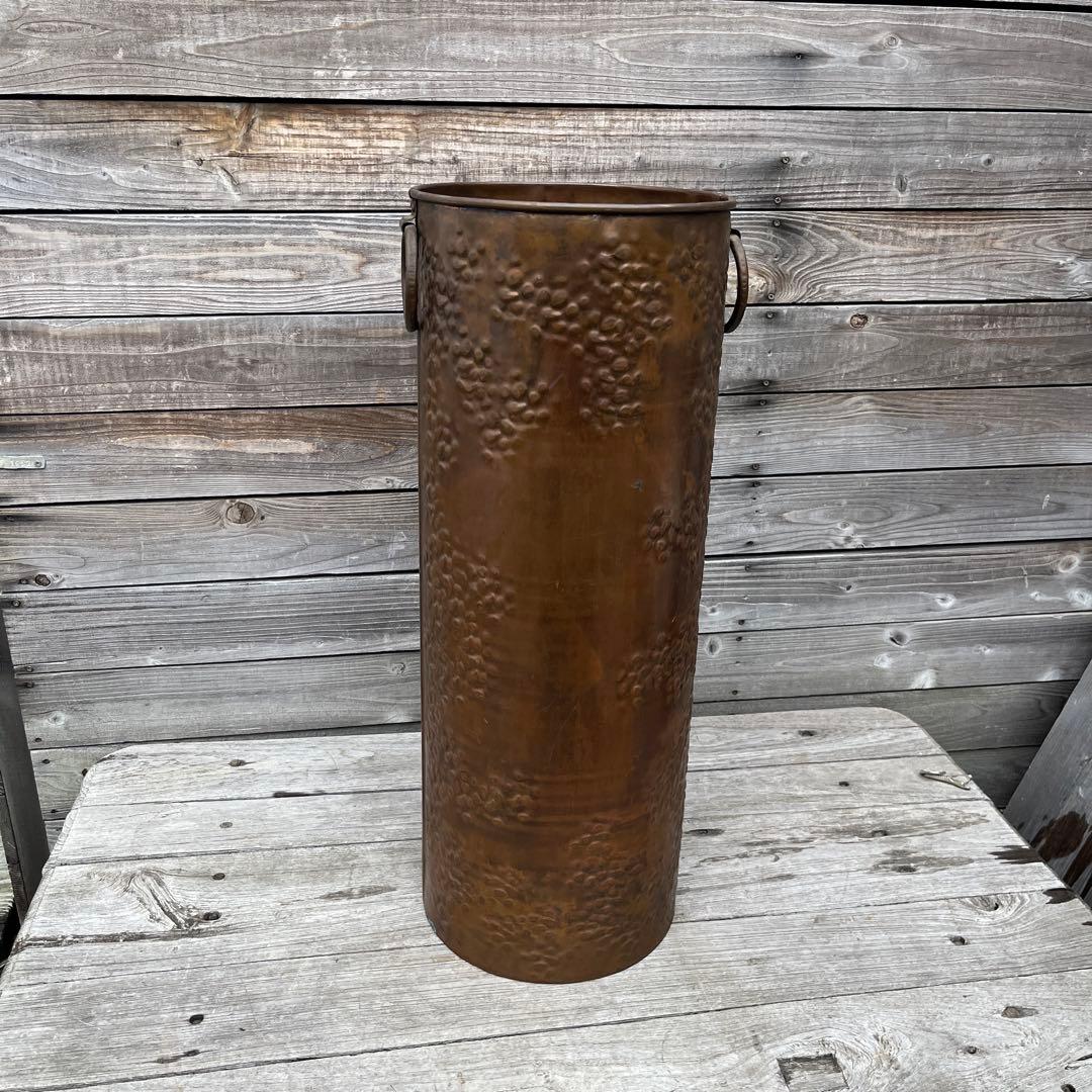 ヴィンテージ銅製　傘立て