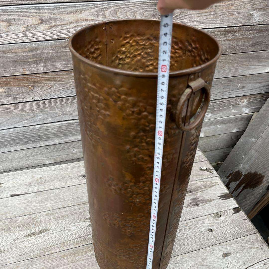 ヴィンテージ銅製　傘立て