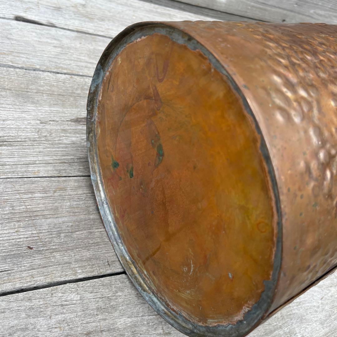 ヴィンテージ銅製　傘立て