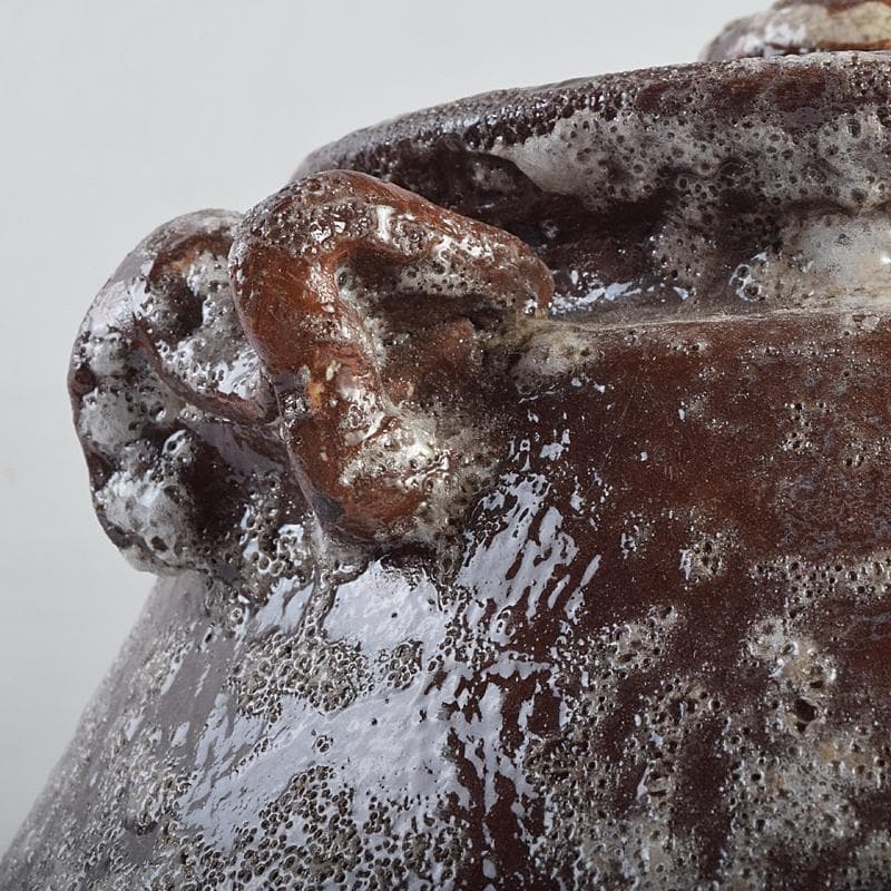 茶道具　加藤唐九郎（一ム斎）作　鼡志野算玉　水指　清水公照極め箱　MR9414B