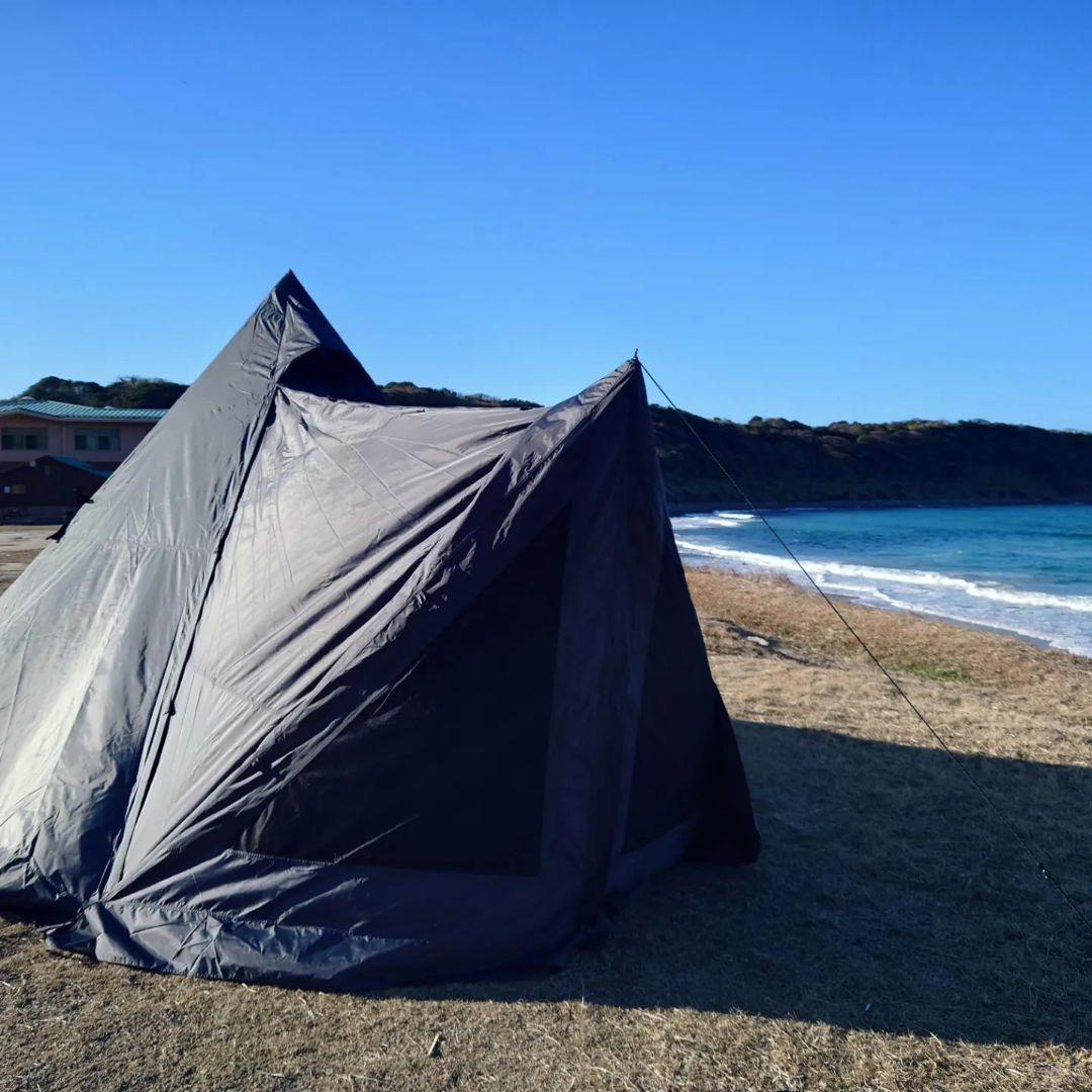 テンマク　サーカスstブラック＆フロントフラップ