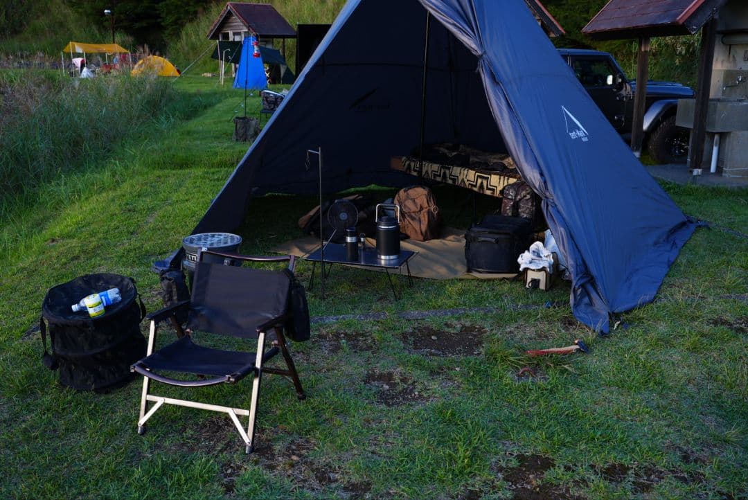 テンマク　サーカスstブラック＆フロントフラップ