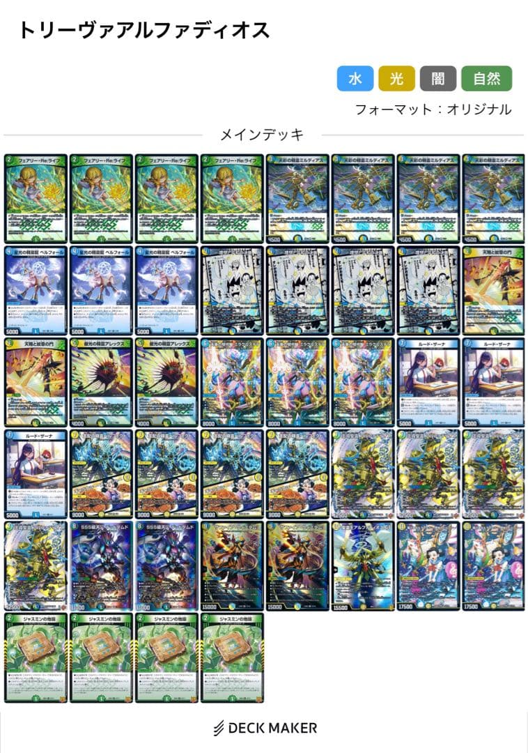 【CS優勝構築】トリーヴァアルファディオス ＋ デッキパーツ