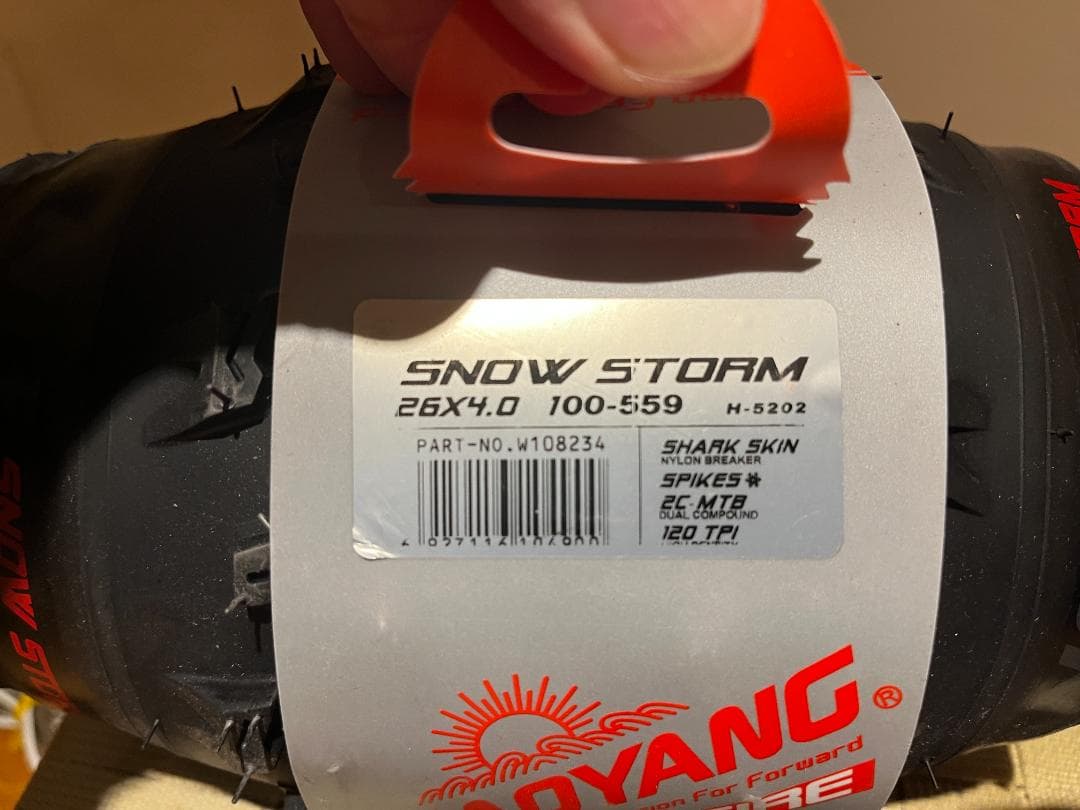 CHAOYANG FATBIKE スパイクタイヤ 2本セット 26x4.0