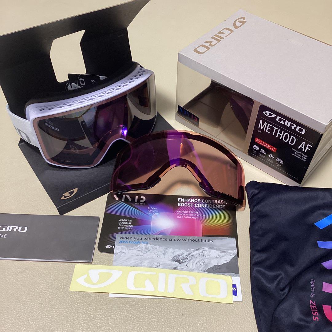 GIROメソッド アジアンフィット METHOD AFスキーゴーグル 眼鏡対応