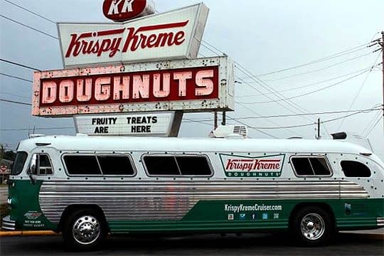 クリスピークリームドーナツ　ダイキャスト カー　スターライナー　バス　ミニカー