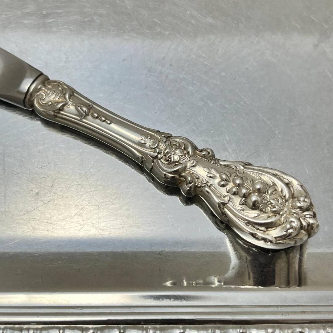 【Reed & Barton】 【純銀ハンドル】バターナイフ Francis I