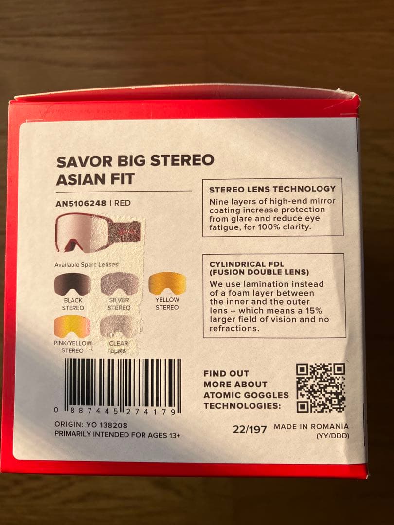 スキー・スノーボードアクセサリー ATOMIC SAVOR BIG STEREO ASIAN FIT