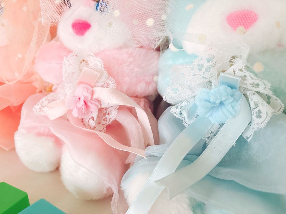 花嫁テディベア パステル 海外 ヴィンテージ ぬいぐるみ くま